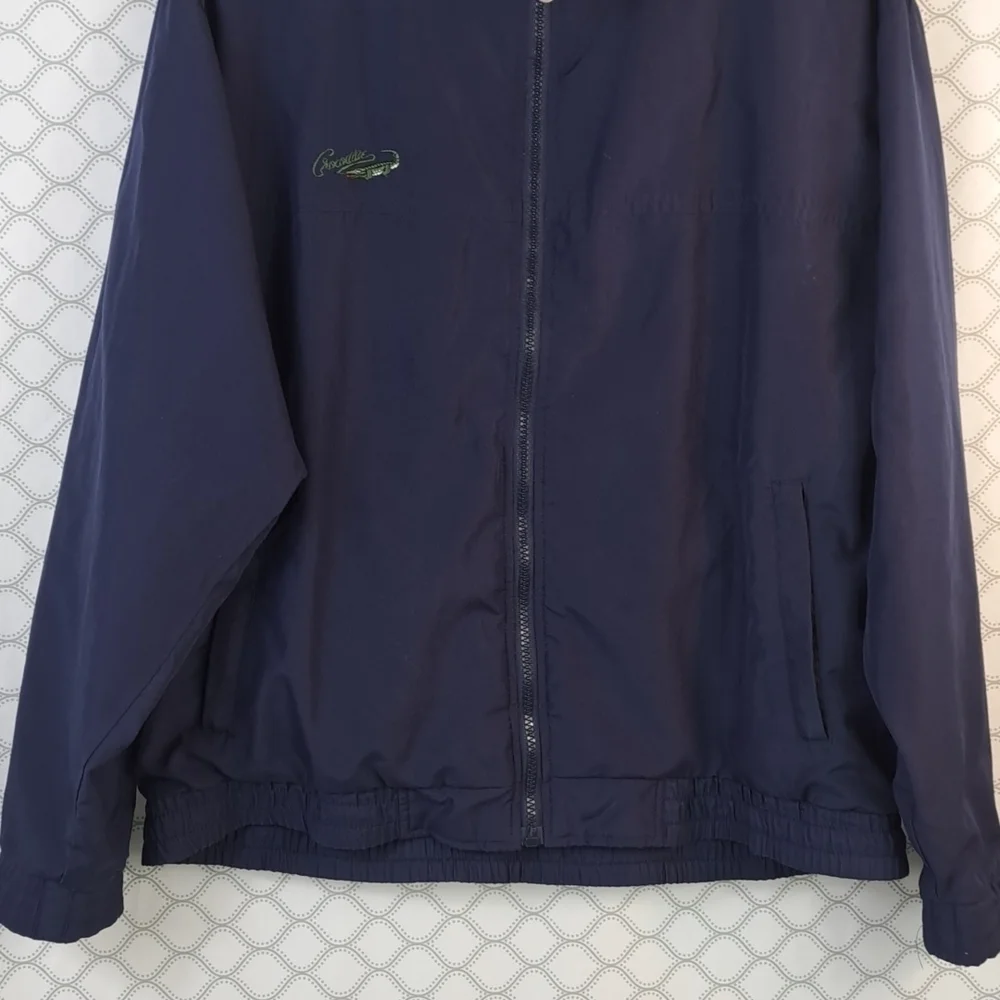 Crocodile Sport embroidered dark blue light weight men's medium jacket